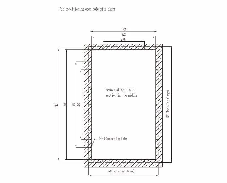 Telecom Outdoor Cabinet Air Cooler CE Certificate AC 600W Telecom Cabinet Industrial Air Conditioner